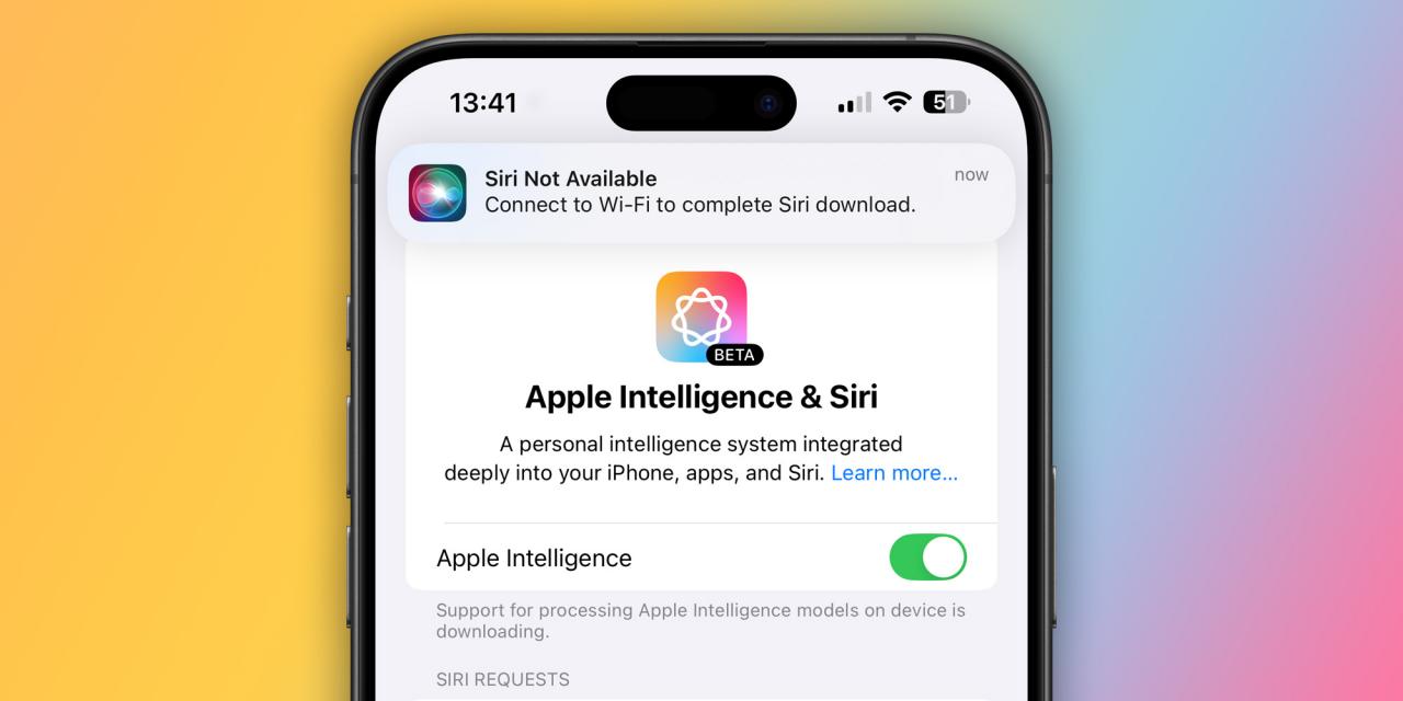 PSA: Siri is currently not working for some users running iOS 18.1 beta